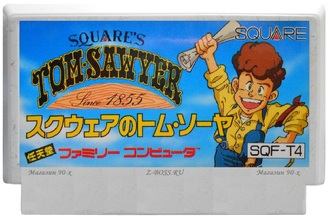 Squares Tom Sawyer, Игра для Денди, Famicom Nintendo, made in Japan.