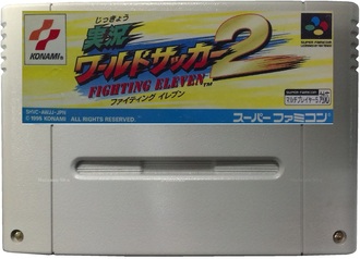 &quot;Jikkyo World Soccer 2 Fighting Eleven&quot; no box, Игра для Nintendo Super Famicom NTSC-Japan