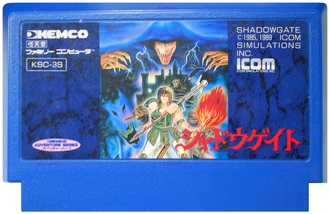 Shadowgate, Игра для Денди Famicom Nintendo. made in Japan.